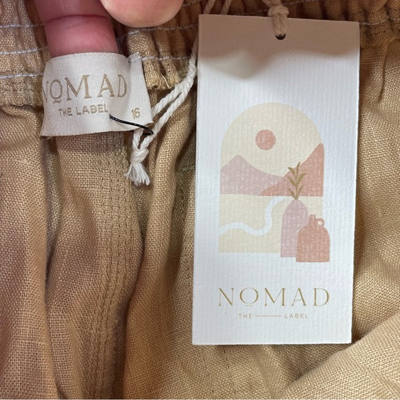 NWT Nomad the Label French Linen Pants Parachute Balloon Wide US 12 XL - Picture 5 of 16